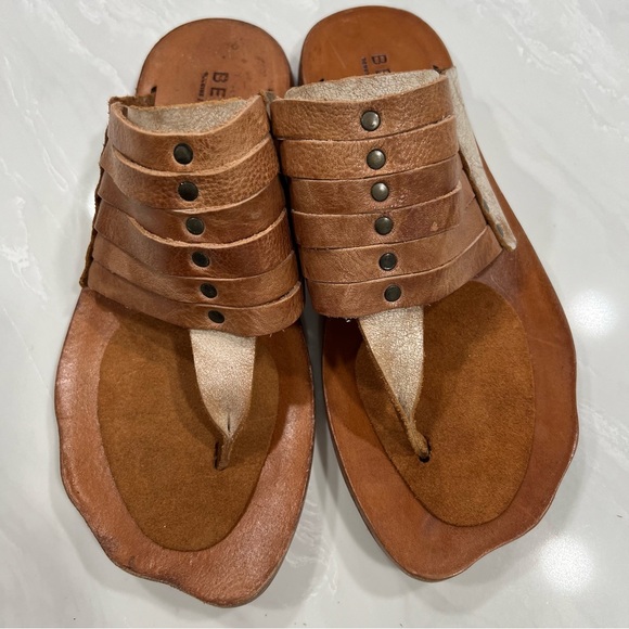 Bed|Stu Nemesis Brown Leather Women's Sandals Size 8.5 - Picture 3 of 12